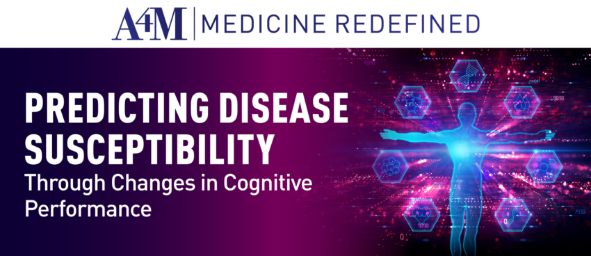 Predicting Disease Susceptibility Through Changes in Cognitive Performance